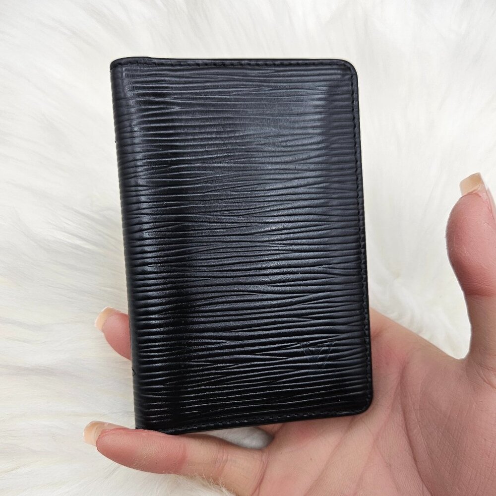 Louis Vuitton  Epi Black Pocket Organizer Wallet